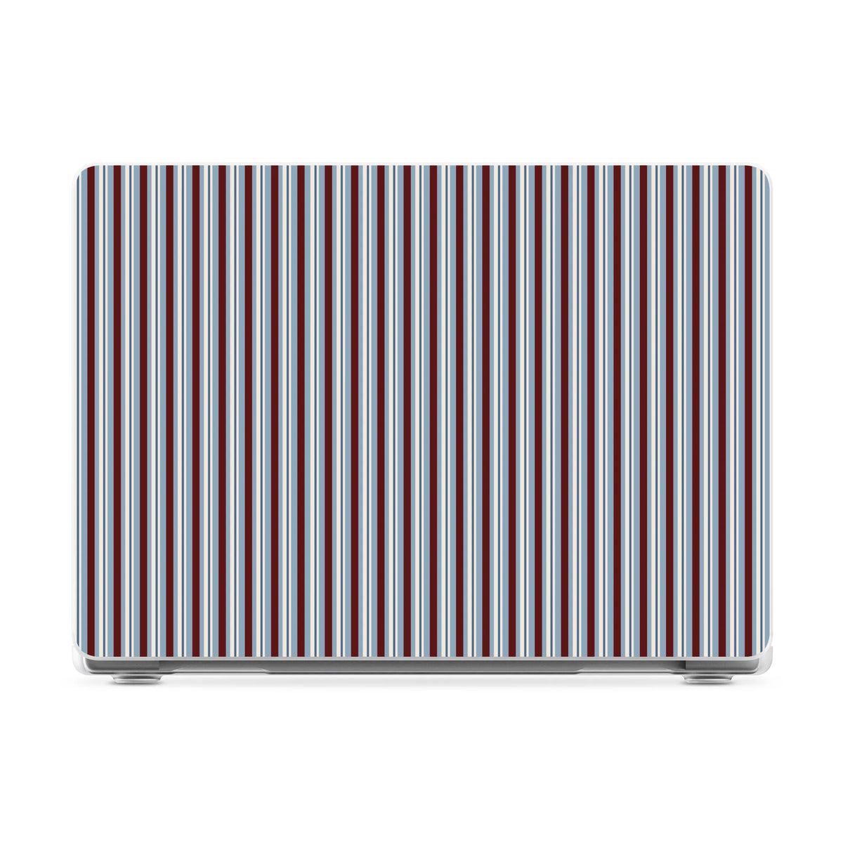 Bistro Stripes | Blue & Maroon Laptop Shell