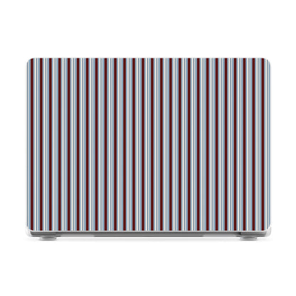 Bistro Stripes | Blue & Maroon Laptop Shell