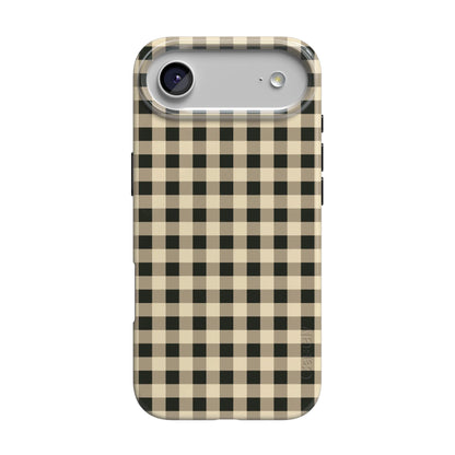 Cedar Lane | Black & Cream Gingham Case