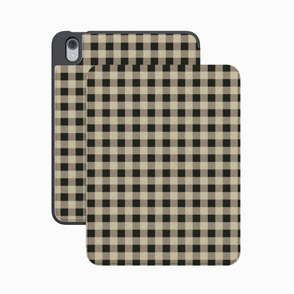 Cedar Lane | Black & Cream Gingham iPad Case