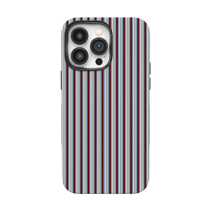 Bistro Stripes | Blue & Maroon Case