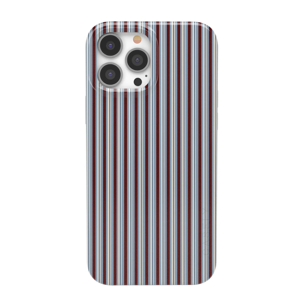 Bistro Stripes | Blue & Maroon Case