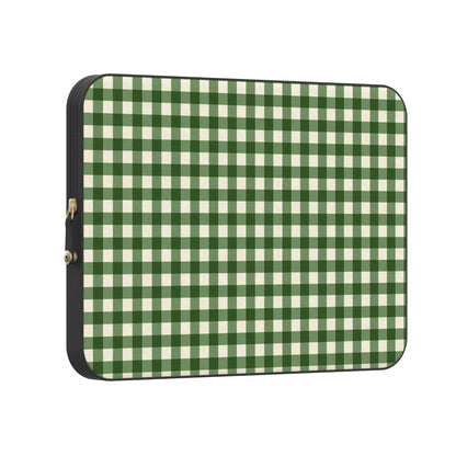 Checked Twice | Green Plaid Laptop Case