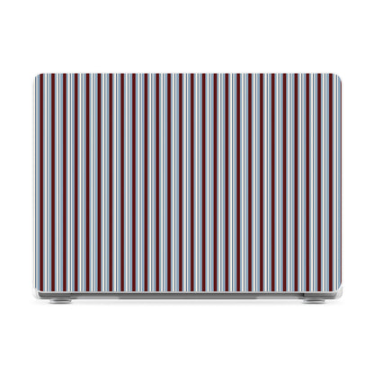 Bistro Stripes | Blue & Maroon Laptop Shell