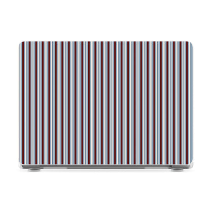 Bistro Stripes | Blue & Maroon Laptop Shell
