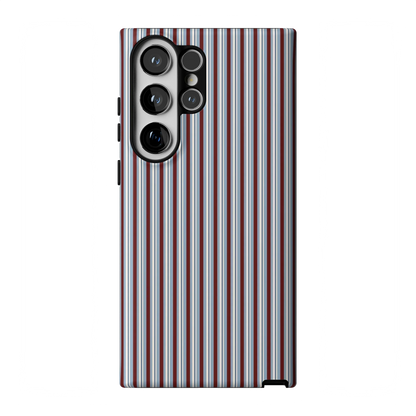 Bistro Stripes | Blue & Maroon Case