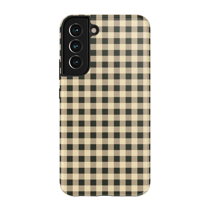 Cedar Lane | Black & Cream Gingham Case
