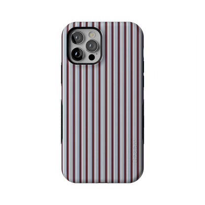 Bistro Stripes | Blue & Maroon Case