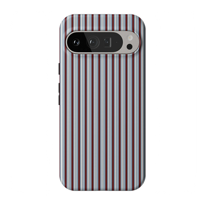 Bistro Stripes | Blue & Maroon Case