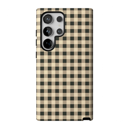 Cedar Lane | Black & Cream Gingham Case