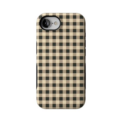 Cedar Lane | Black & Cream Gingham Case