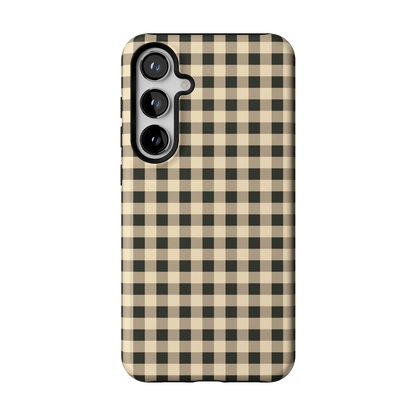 Cedar Lane | Black & Cream Gingham Case