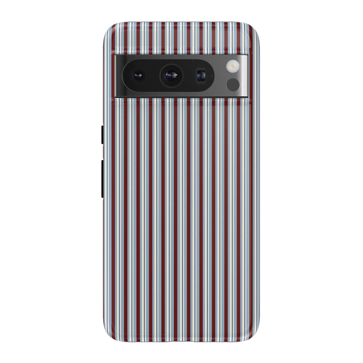 Bistro Stripes | Blue & Maroon Case
